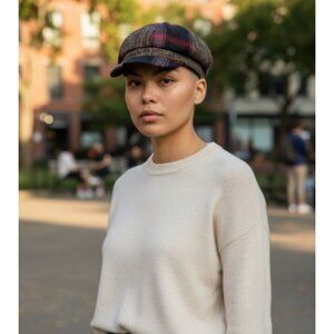 Womens One Size Cap Multi Pattern Newsboy Cabbie Hat Twee Classic Preppy